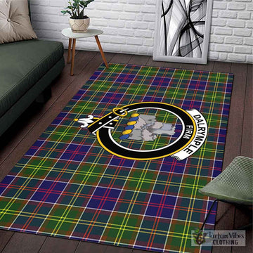 Dalrymple Tartan Area Rug with Family Crest L 59*86 inch (150x220 cm) - Tartan Vibes Clothing