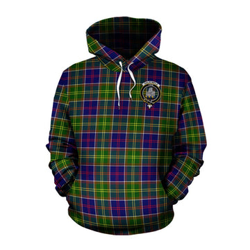 Dalrymple Tartan Cotton Hoodie with Family Crest Celtic Skull Style Pullover Hoodie XS - Tartan Vibes Clothing