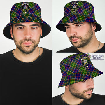 Dalrymple Tartan Bucket Hat with Family Crest Bucket Hat One Size - Tartan Vibes Clothing