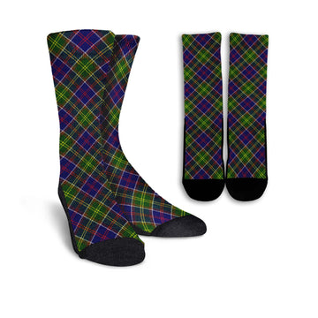 Dalrymple Tartan Crew Socks Cross Style Crew Socks - Tartan Vibes Clothing