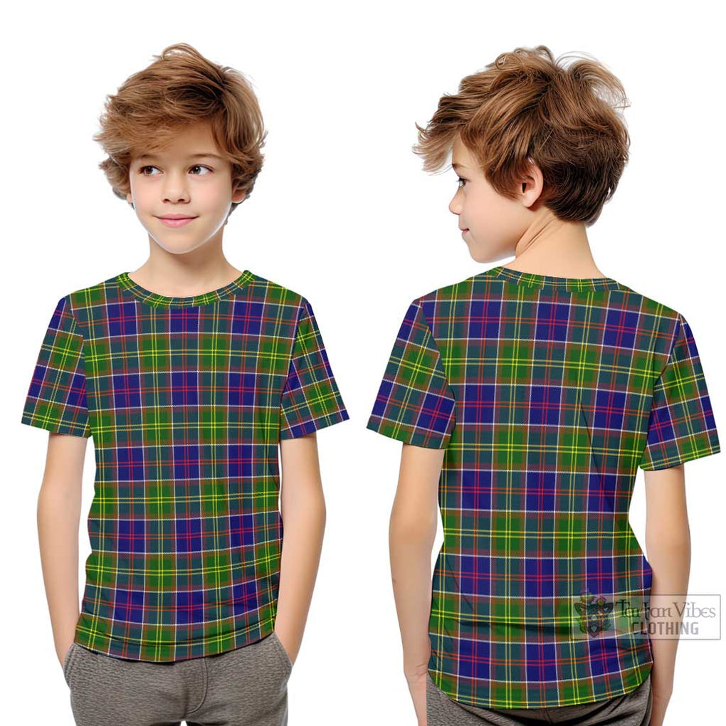 Dalrymple Tartan Kid T-Shirt Youth XL Size14 - Tartan Vibes Clothing