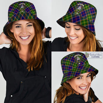 Dalrymple Tartan Bucket Hat with Family Crest - Tartan Vibes Clothing