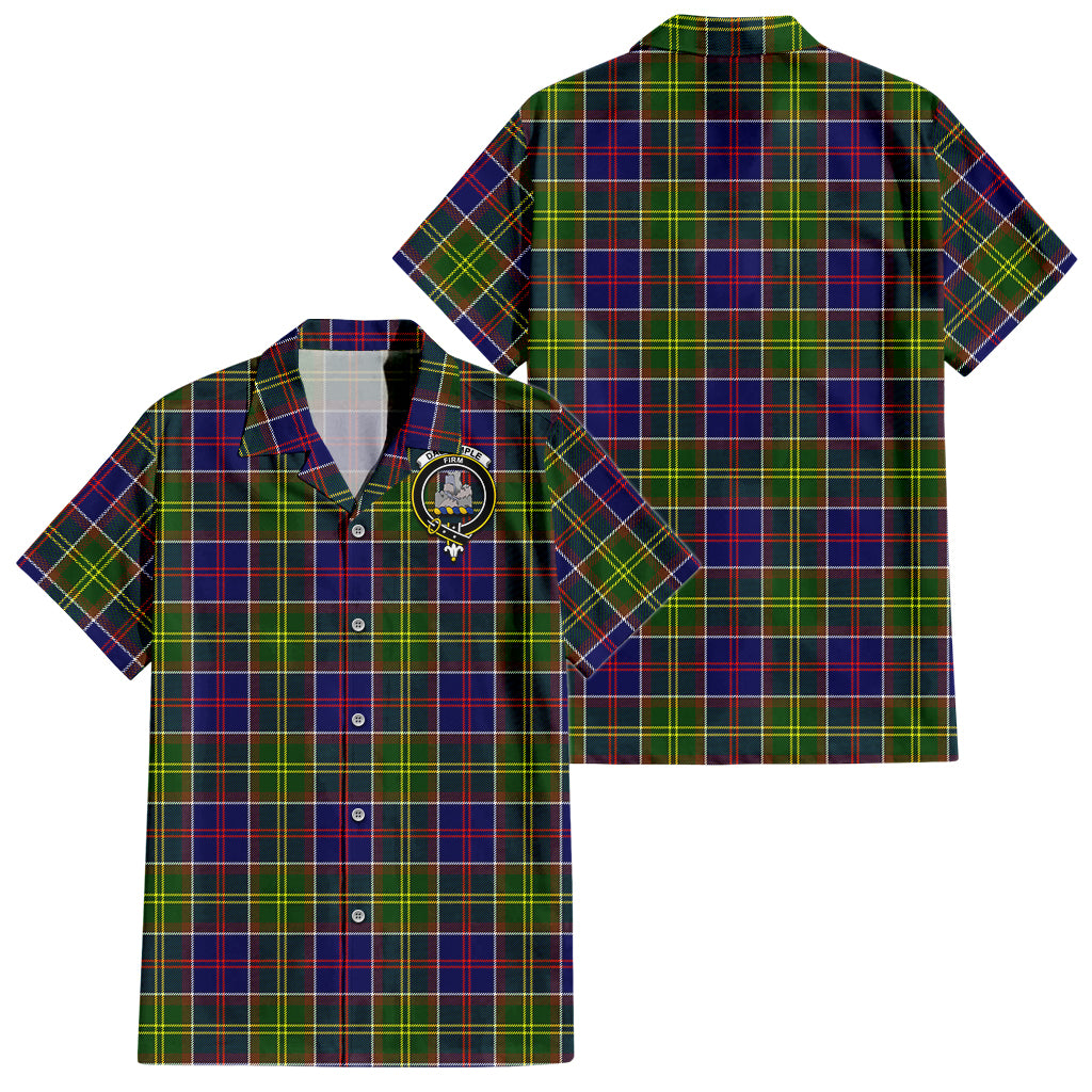 dalrymple-tartan-short-sleeve-button-down-shirt-with-family-crest
