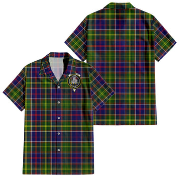 Dalrymple Tartan Hawaiian Shirt with Family Crest - Tartan Vibes Clothing