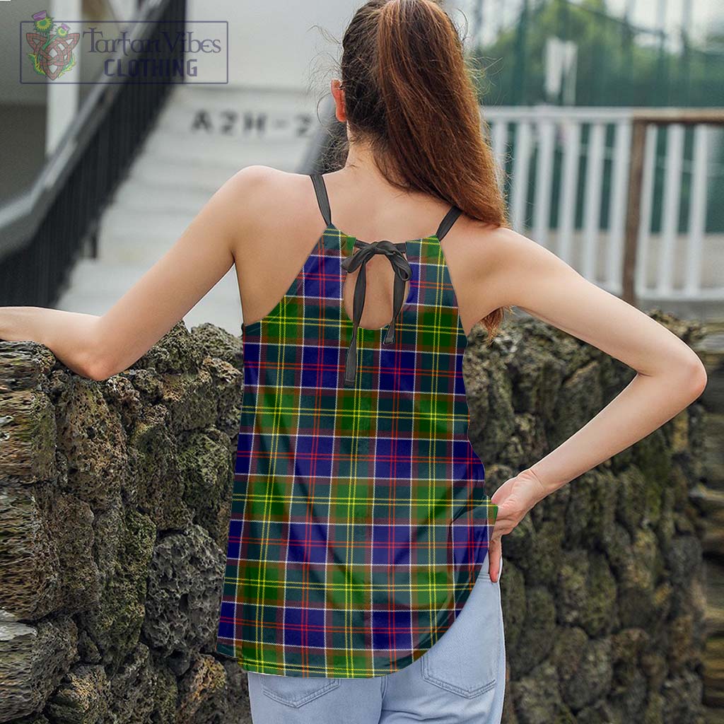 Dalrymple Tartan Loose Halter Neck Camisole - Tartan Vibes Clothing