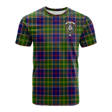 Dalrymple Tartan T-Shirt with Family Crest - Tartan Vibes Clothing