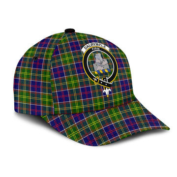 Dalrymple Tartan Classic Cap with Family Crest