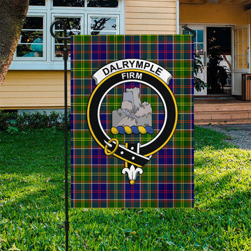 Dalrymple Tartan Flag with Family Crest - Tartan Vibes Clothing