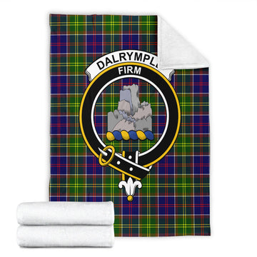 Dalrymple Tartan Blanket with Family Crest - Tartan Vibes Clothing
