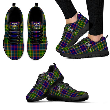 Dalrymple Tartan Sneakers with Family Crest