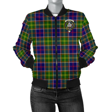 Dalrymple Tartan Bomber Jacket with Family Crest