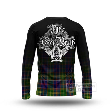 Dalrymple Tartan Long Sleeve T-Shirt Featuring Alba Gu Brath Family Crest Celtic Inspired - Tartan Vibes Clothing