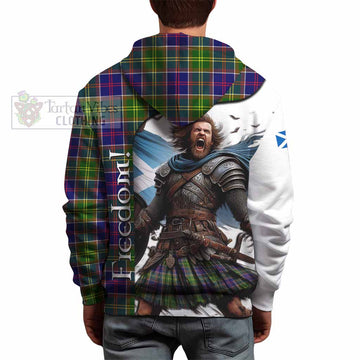 Dalrymple Crest Tartan Hoodie Inspired by the Freedom of Scottish Warrior