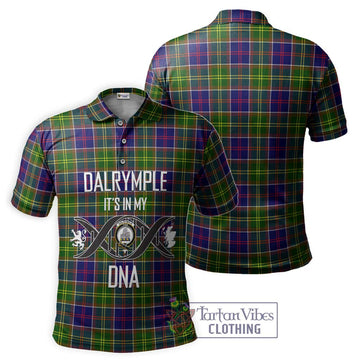 Dalrymple Tartan Polo Shirt with Family Crest DNA In Me Style - Tartan Vibes Clothing