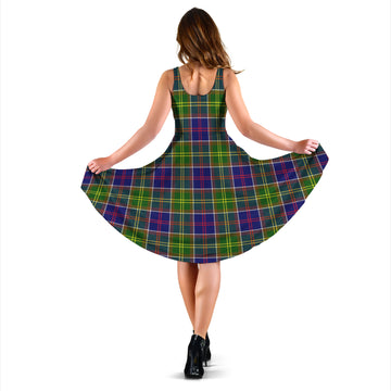 Dalrymple Tartan Sleeveless Midi Womens Dress - Tartan Vibes Clothing