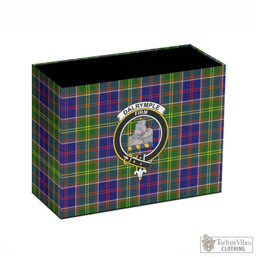Dalrymple Tartan Pen Holder with Family Crest - Tartan Vibes Clothing