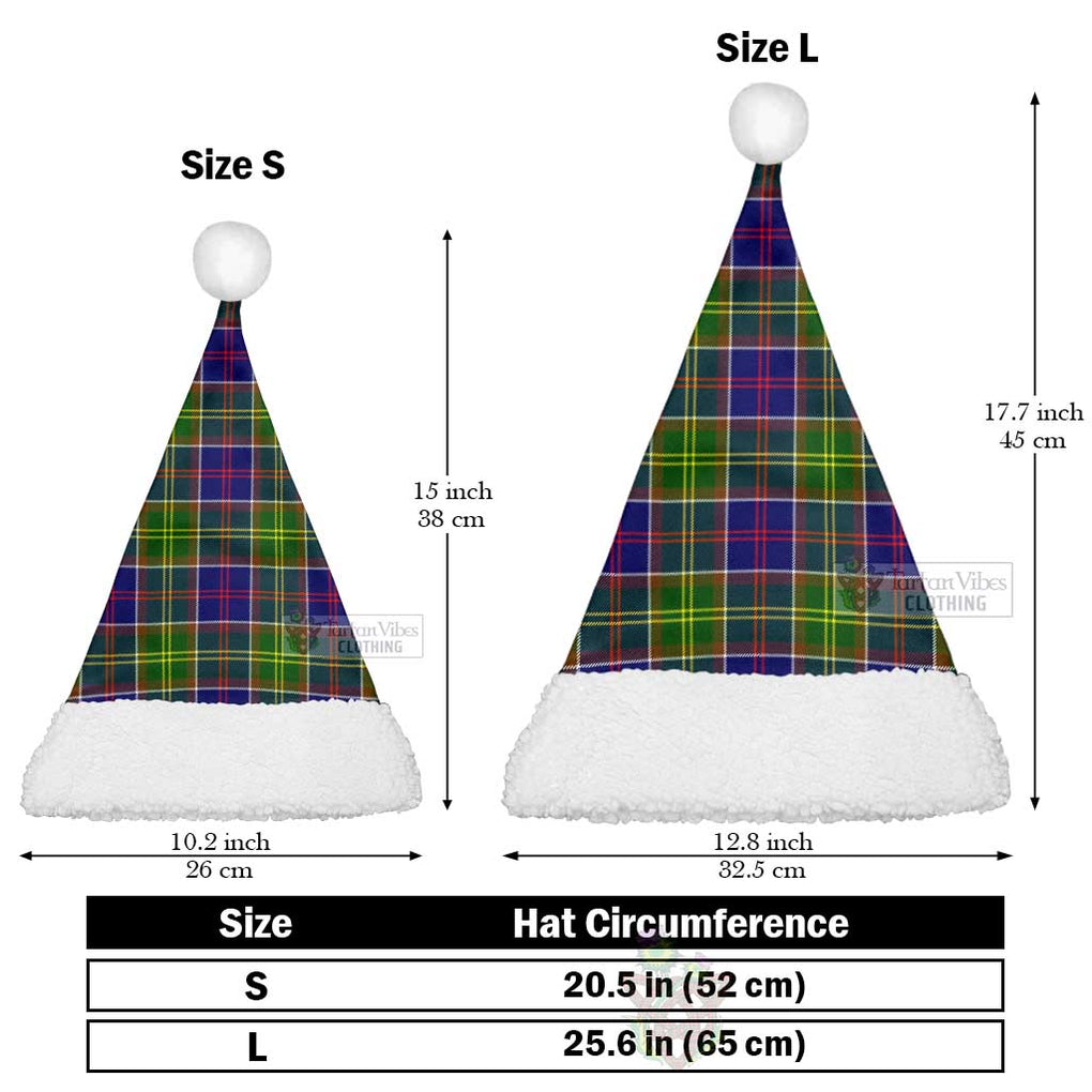 Dalrymple Tartan Christmas Santa Hats Christmas Hat L 25.6in (65cm) - Tartan Vibes Clothing