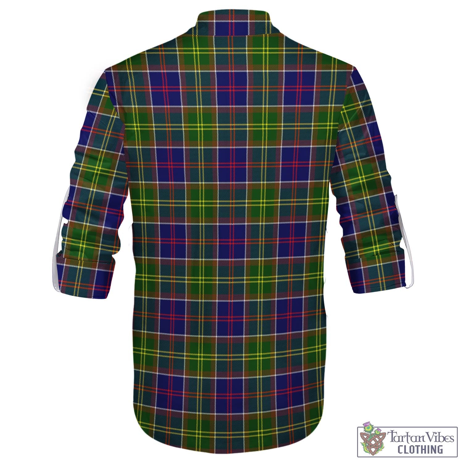 Tartan Vibes Clothing Dalrymple Tartan Men's Scottish Traditional Jacobite Ghillie Kilt Shirt