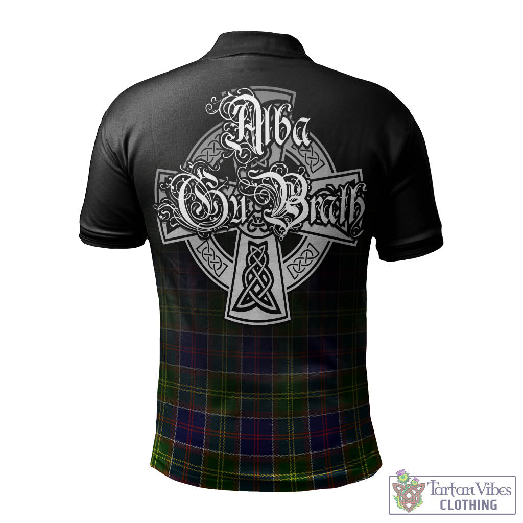 Dalrymple Tartan Polo Shirt Featuring Alba Gu Brath Family Crest Celtic Inspired - Tartan Vibes Clothing