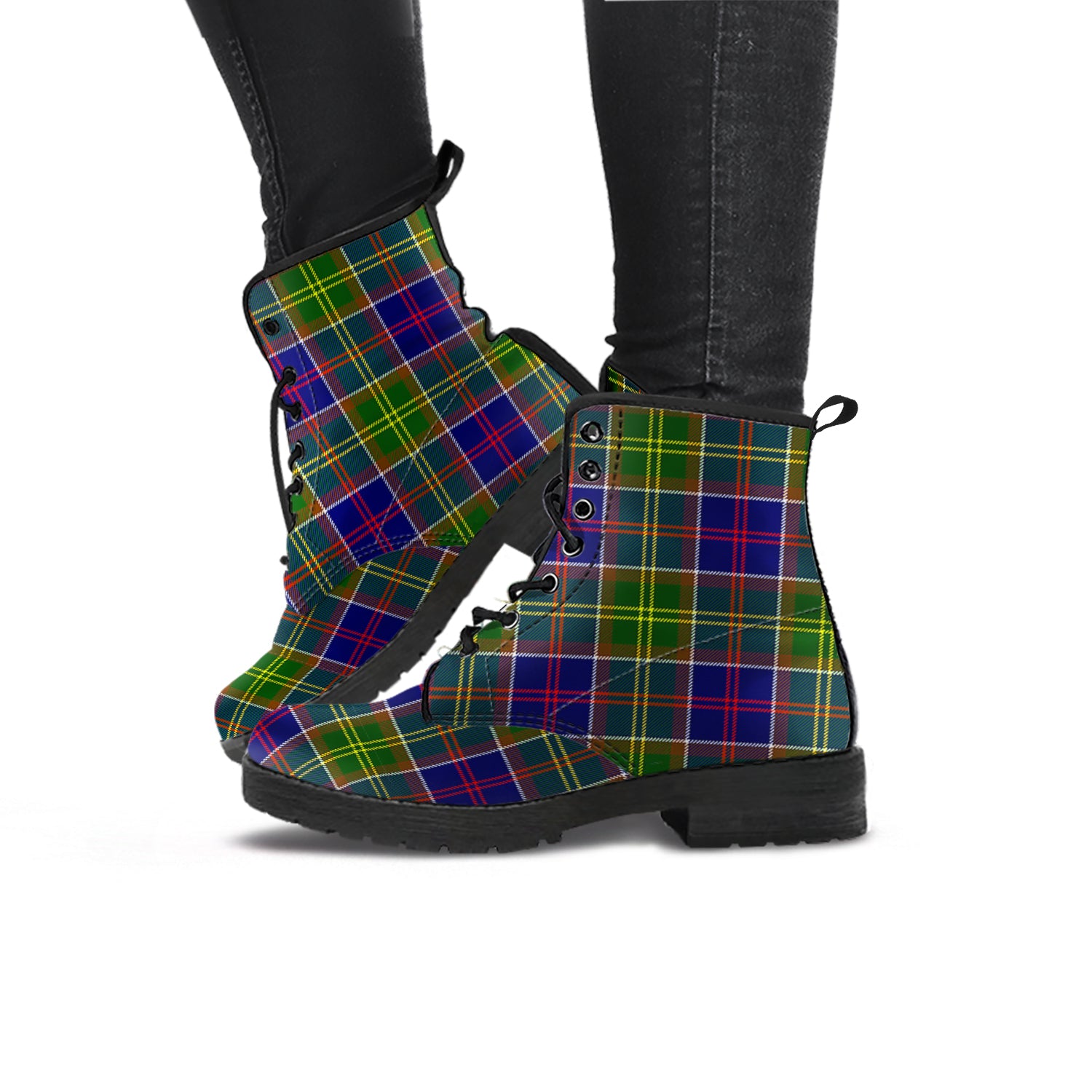 Dalrymple Tartan Leather Boots - Tartan Vibes Clothing
