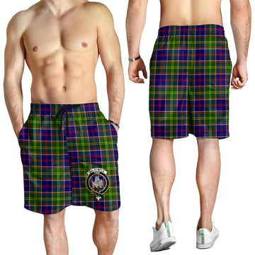 Dalrymple Tartan Mens Shorts with Family Crest - Tartan Vibes Clothing