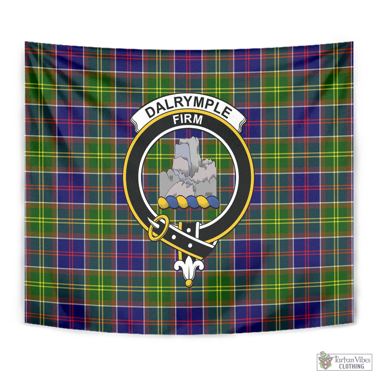 Dalrymple Tartan Tapestry Wall Hanging and Home Decor for Room with Family Crest - Tartan Vibes Clothing