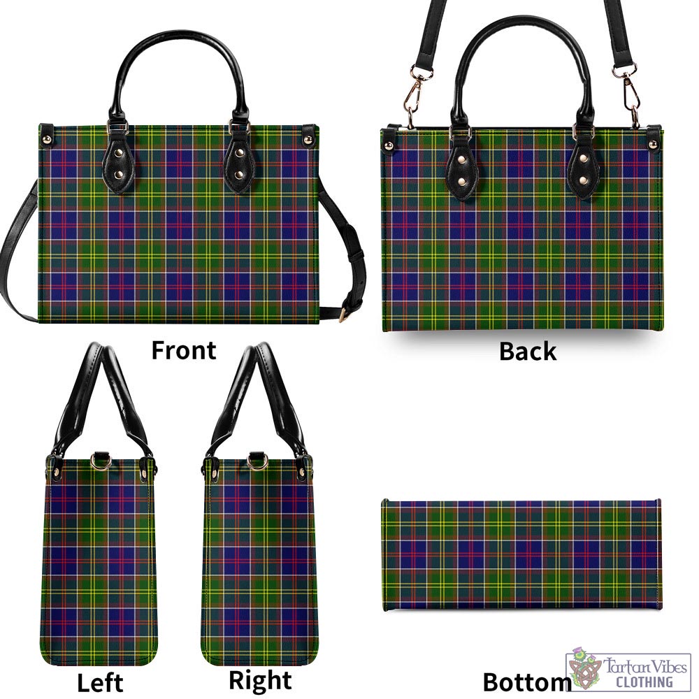 Dalrymple Tartan Luxury Leather Handbags - Tartan Vibes Clothing
