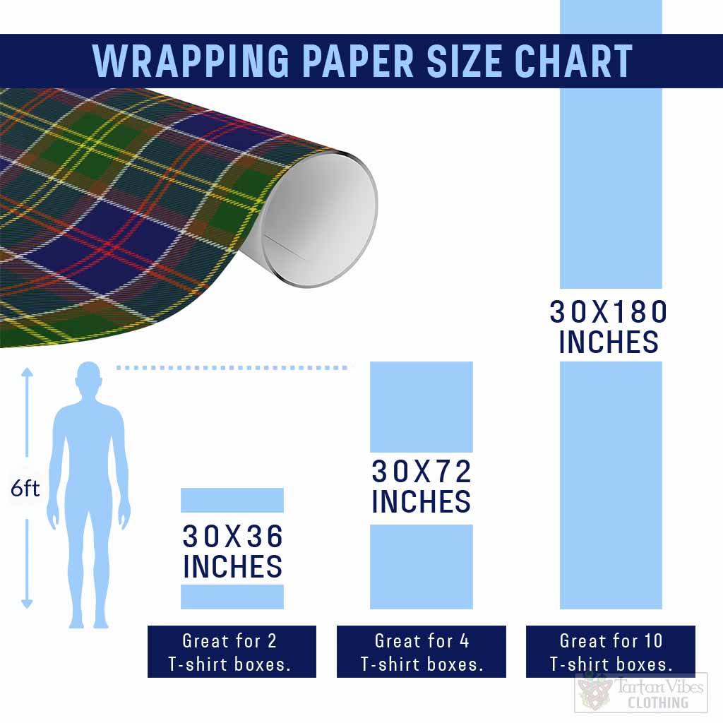Dalrymple Classic Tartan Wrapping Paper, Classic Scottish Plaid Gift Wrap