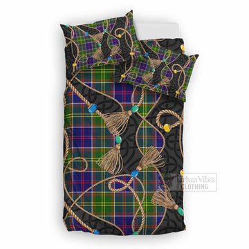 Dalrymple Scottish Tartan Twisted Ropes Stylized Bedding Set UK Bedding Set UK Double 79*79 inch - Tartan Vibes Clothing