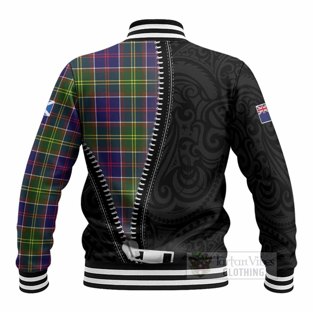 Dalrymple Tartan Baseball Jacket New Zealand Pattern Unique Zipper Stylized