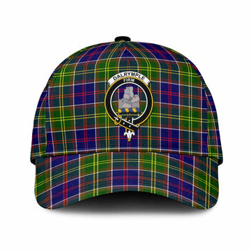 Dalrymple Tartan Classic Cap with Family Crest