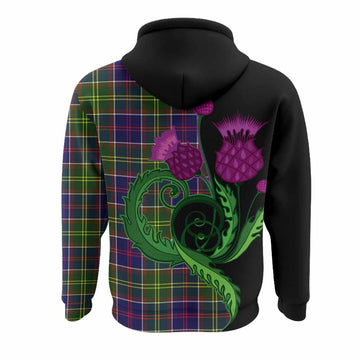 Dalrymple Tartan Hoodie Traditional Scottish Thistle