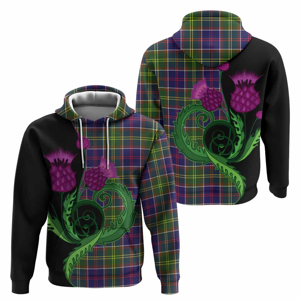 Dalrymple Tartan Hoodie Traditional Scottish Thistle