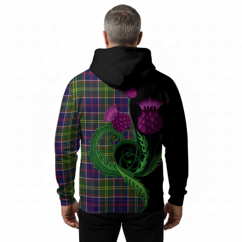 Dalrymple Tartan Hoodie Traditional Scottish Thistle