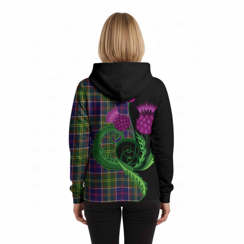 Dalrymple Tartan Hoodie Traditional Scottish Thistle