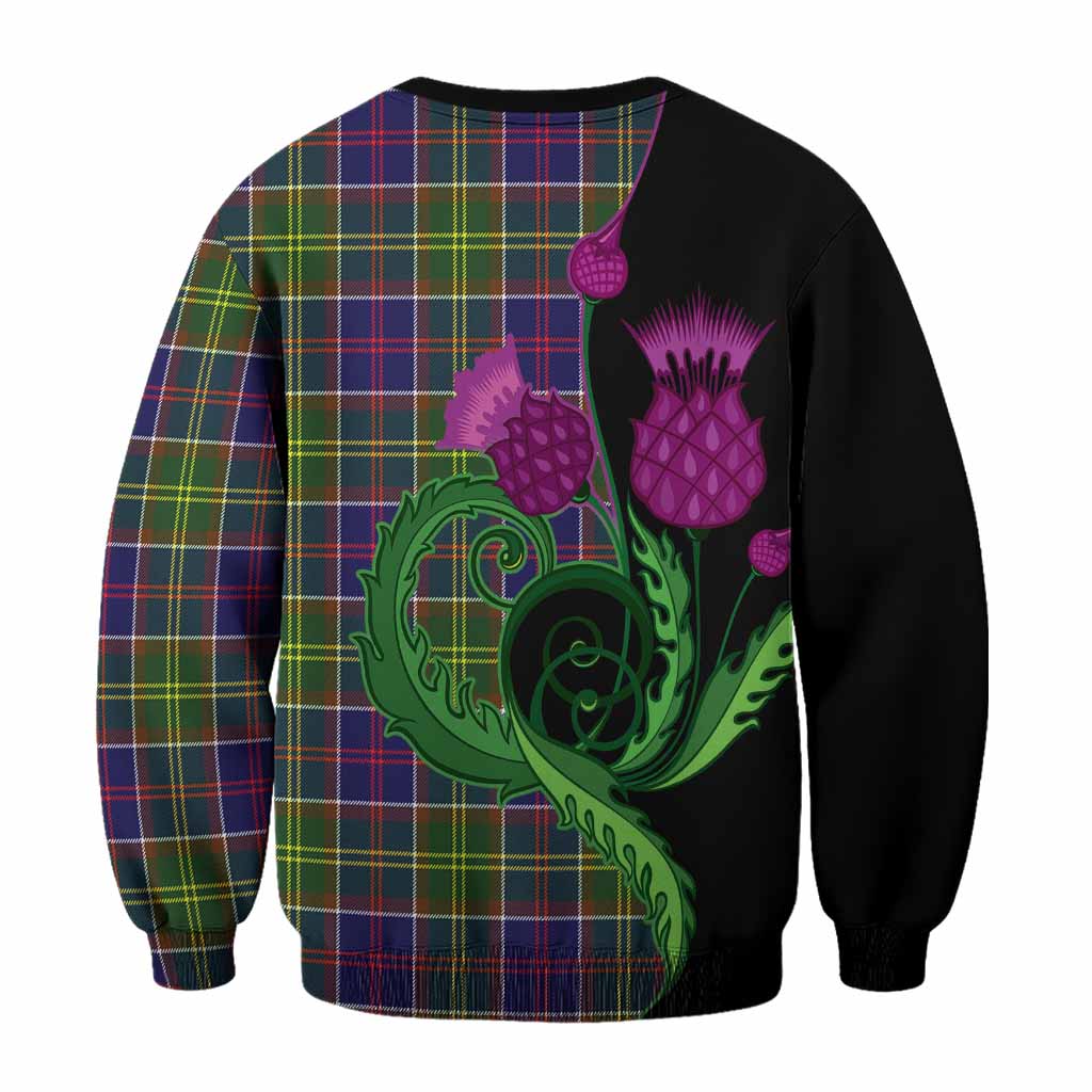 Dalrymple Tartan Sweatshirt Traditional Scottish Thistle