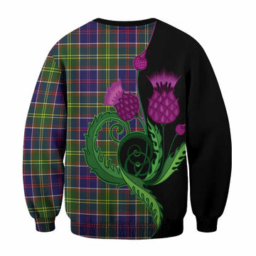Dalrymple Tartan Sweatshirt Traditional Scottish Thistle