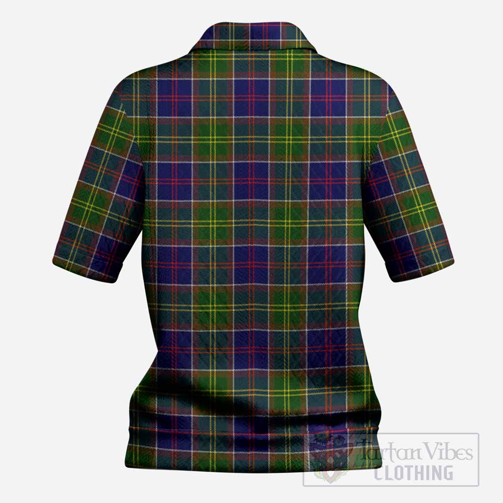Dalrymple Tartan Women’s Polo Sweater Top