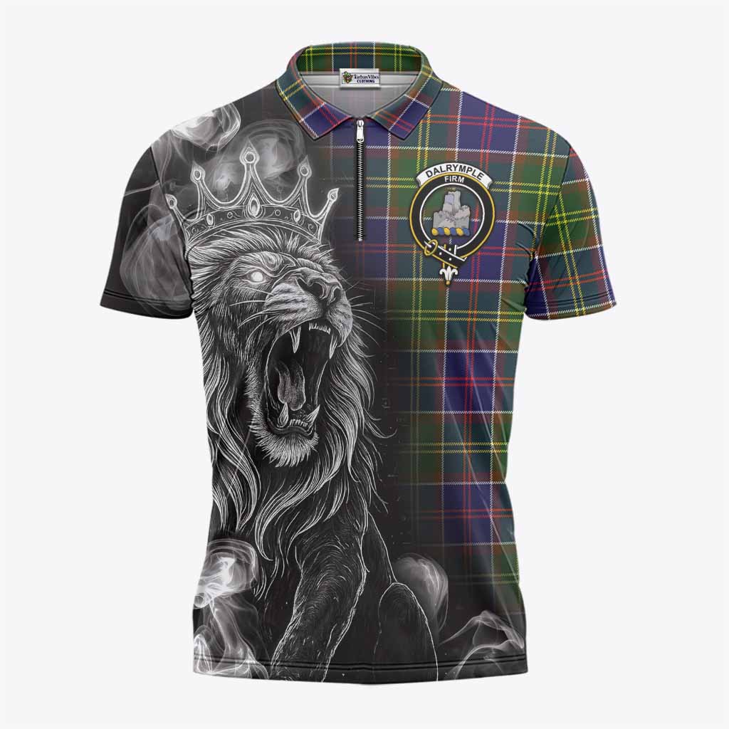 Dalrymple Tartan Zipper Polo Shirt Roaring Lion Heritage