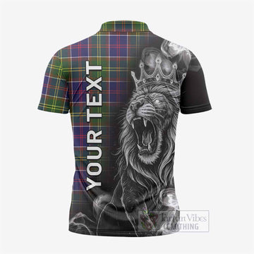 Dalrymple Tartan Zipper Polo Shirt Roaring Lion Heritage