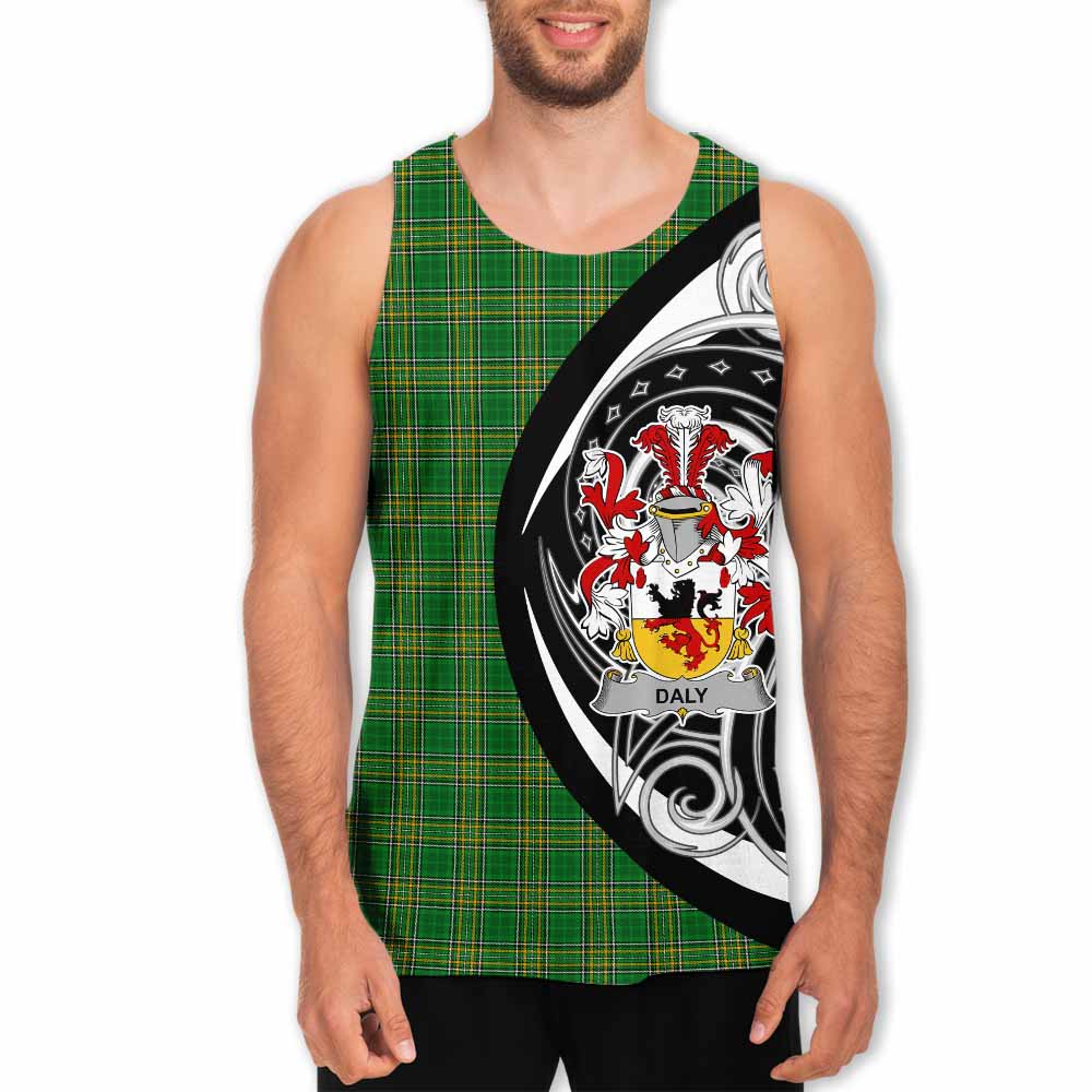 Tartan Vibes Clothing Daly Irish Clan Men's Tank Top Celtic Circle Style
