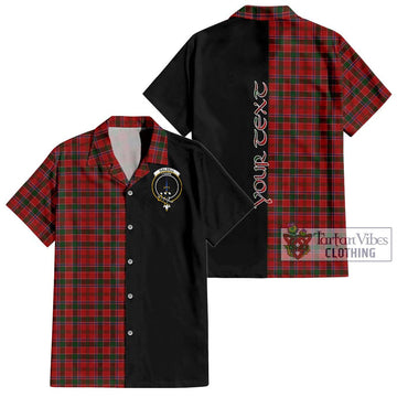 Dalzell (Dalziel) Tartan Hawaiian Shirt with Family Crest and Half Of Me Style Kid - Tartan Vibes Clothing