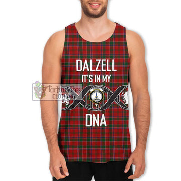 Dalzell (Dalziel) Tartan Men's Tank Top with Family Crest DNA In Me Style Men - Tartan Vibes Clothing