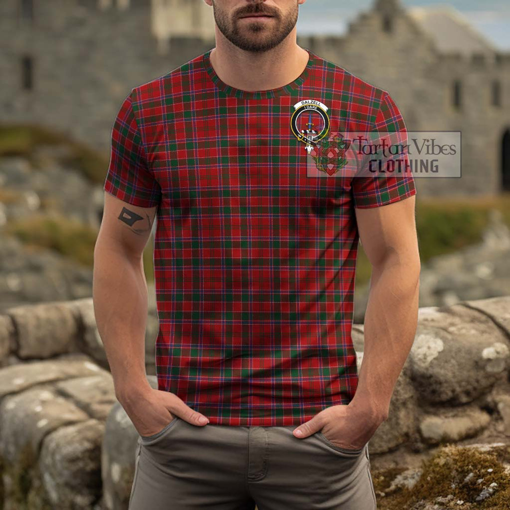 Dalzell (Dalziel) Tartan Cotton T-Shirt with Family Crest Kid's Shirt - Tartan Vibes Clothing