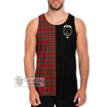 Dalzell (Dalziel) Tartan Men's Tank Top with Family Crest and Half Of Me Style Men - Tartan Vibes Clothing
