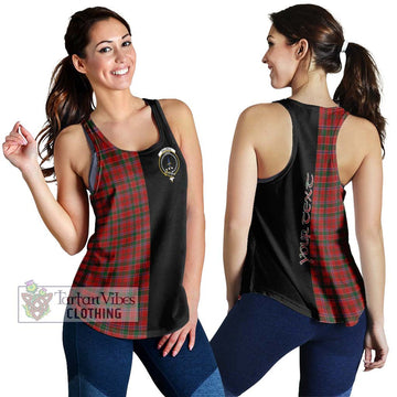 Dalzell (Dalziel) Tartan Women's Racerback Tanks with Family Crest and Half Of Me Style 4XL - Tartan Vibes Clothing