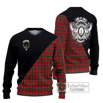 Dalzell (Dalziel) Tartan Ugly Sweater with Family Crest and Military Logo Style Unisex - Tartan Vibes Clothing