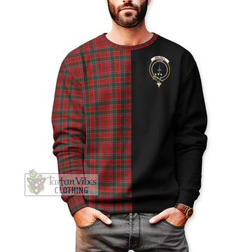 Dalzell (Dalziel) Tartan Sweatshirt with Family Crest and Half Of Me Style Unisex - Tartan Vibes Clothing