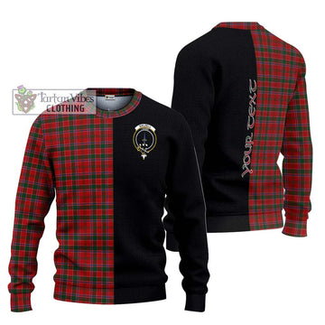 Dalzell (Dalziel) Tartan Ugly Sweater with Family Crest and Half Of Me Style Unisex - Tartan Vibes Clothing