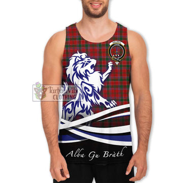 Dalzell (Dalziel) Tartan Men's Tank Top with Alba Gu Brath Regal Lion Emblem Men - Tartan Vibes Clothing